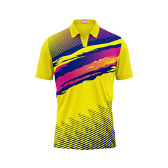Next Print Customised Polo Neck Yellow Jersey NPTS21
