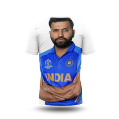 Rohit Sharma Photo Printed T-Shirt.