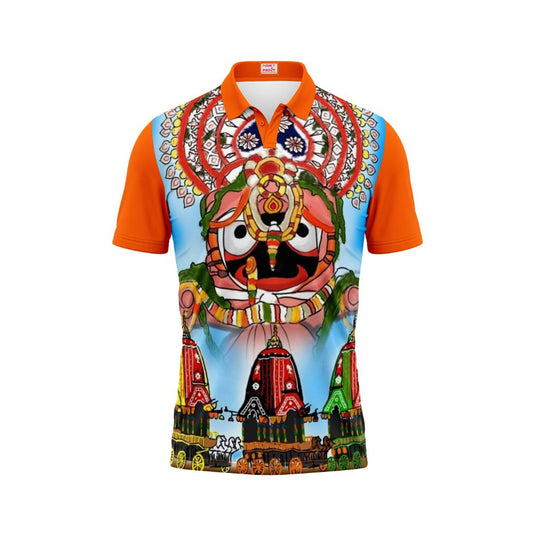 Next Print Puri Jagannath Photoprinted Tshirt Orange Colour Design 2