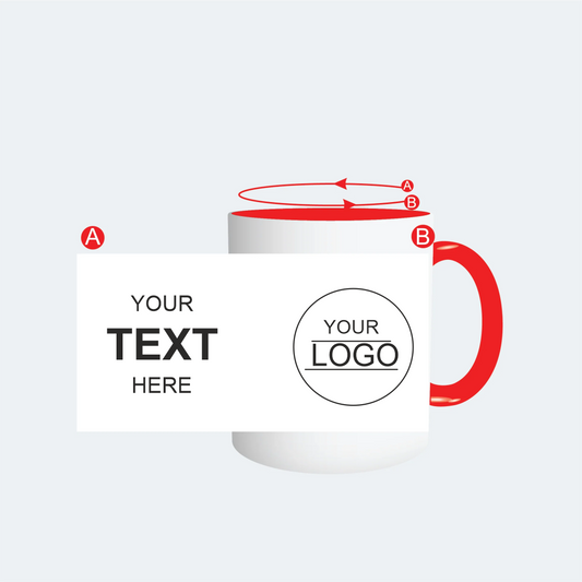 Customised Red Color Mug