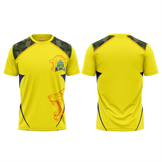 Next Print Ipl Chennai Customisable round neck jersey