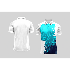 Next Print Cricket Polo Half White Customized Jersey NPCWH00A303