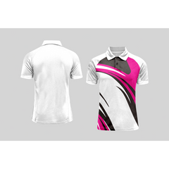Next Print Cricket Polo Half White Customized Jersey NPCWH00A305