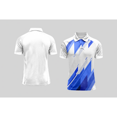 Next Print Cricket Polo Half White Customized Jersey NPCWH00A306