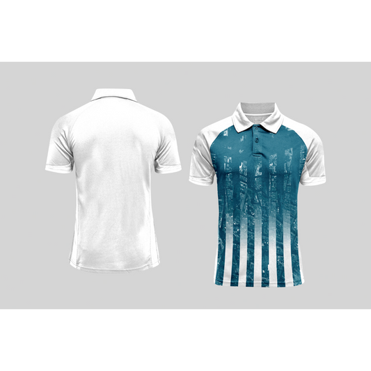 Next Print Cricket Polo Half White Customized Jersey NPCWH00A308