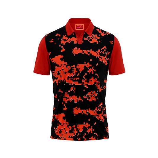 Red Polo Neck Half Sleeve T Shirt Nextprintr344