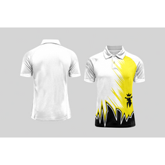 Next Print Cricket Polo Half White Customized Jersey NPCWH00A30