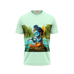 Next Print Krishna janmashtami All Over Printed Tshirt Multicolor