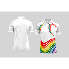 Next Print Cricket Polo Half White Customized Jersey NPCWH00A311