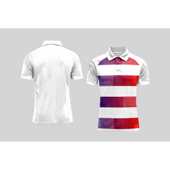 Next Print Cricket Polo Half White Customized Jersey NPCWH00A313