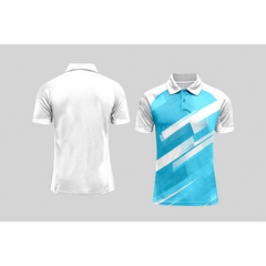 Next Print Cricket Polo Half White Customized Jersey NPCWH00A314