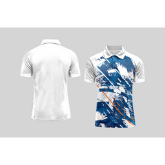 Next Print Cricket Polo Half White Customized Jersey NPCWH00A319