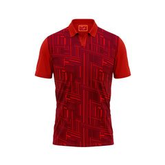 Red Polo Neck Half Sleeve T Shirt NextprintrN139