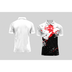 Next Print Cricket Polo Half White Customized Jersey NPCWH00A321