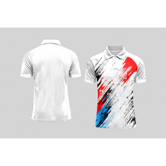 Next Print Cricket Polo Half White Customized Jersey NPCWH00A322