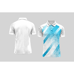 Next Print Cricket Polo Half White Customized Jersey NPCWH00A323