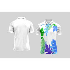 Next Print Cricket Polo Half White Customized Jersey NPCWH00A324