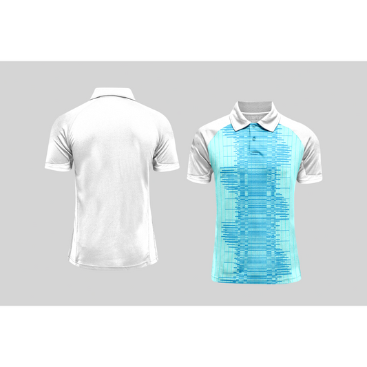 Next Print Cricket Polo Half White Customized Jersey NPCWH00A326