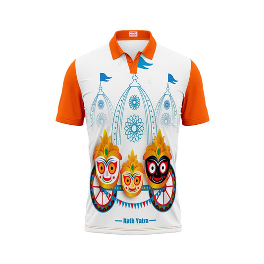 Next Print Puri Jagannath Photoprinted Tshirt Orange Colour Design 32