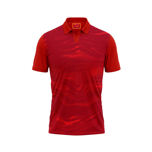 Red Polo Neck Half Sleeve T Shirt Nextprintr355