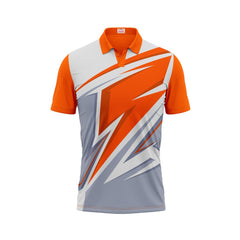 Next Print Polo Neck Printed Jersey Orange Design 30