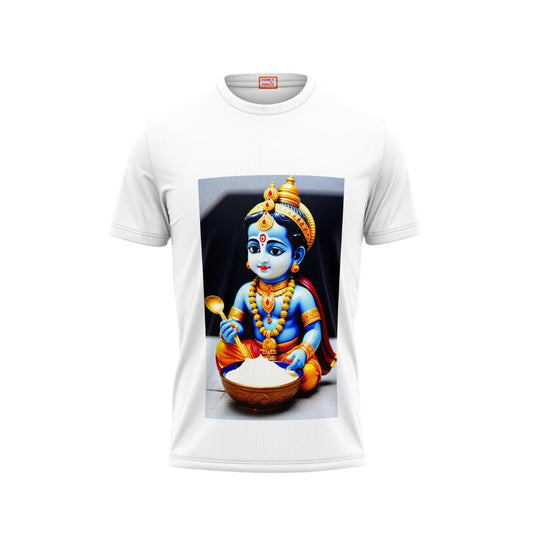 Next Print Krishna janmashtami Printed Tshirt White Design 9