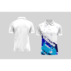 Next Print Cricket Polo Half White Customized Jersey NPCWH00A332