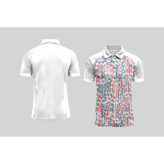 Next Print Cricket Polo Half White Customized Jersey NPCWH00A334