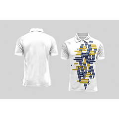 Next Print Cricket Polo Half White Customized Jersey NPCWH00A336