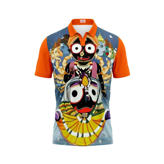Next Print Puri Jagannath Photoprinted Tshirt Orange Colour Design 33