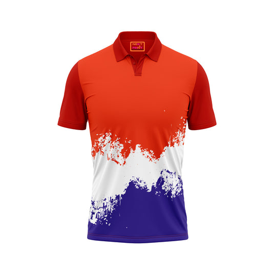 Red Polo Neck Half Sleeve T Shirt Nextprintr359