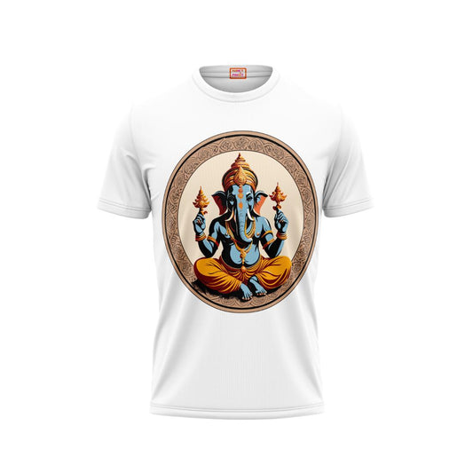 Next Print Ganesha Printed Tshirt White Colour Design 33