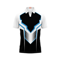 Next Print Customized Polo Neck White Jersey NPTS37