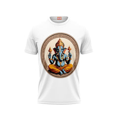 Next Print Ganesha Printed Tshirt White Colour Design 33