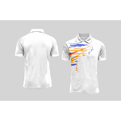 Next Print Cricket Polo Half White Customized Jersey NPCWH00A344