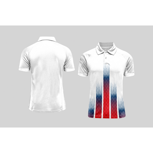 Next Print Cricket Polo Half White Customized Jersey NPCWH00A347