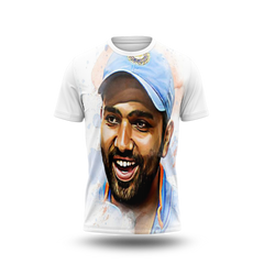 Rohit Sharma Photo Printed T-Shirt.