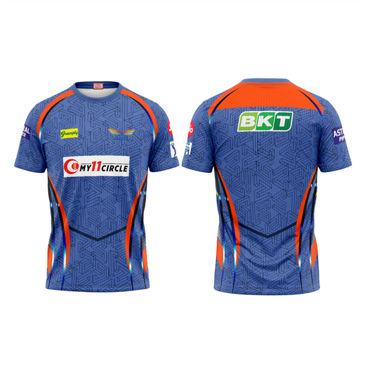 Next Print Customised Ipl Lucknow Super Giants Printed Round Neck Jersey.