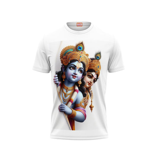 Next Print Krishna janmashtami Printed Tshirt White Design 10
