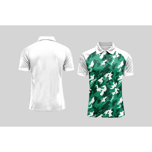 Next Print Cricket Polo Half White Customized Jersey NPCWH00A350