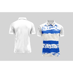 Next Print Cricket Polo Half White Customized Jersey NPCWH00A354