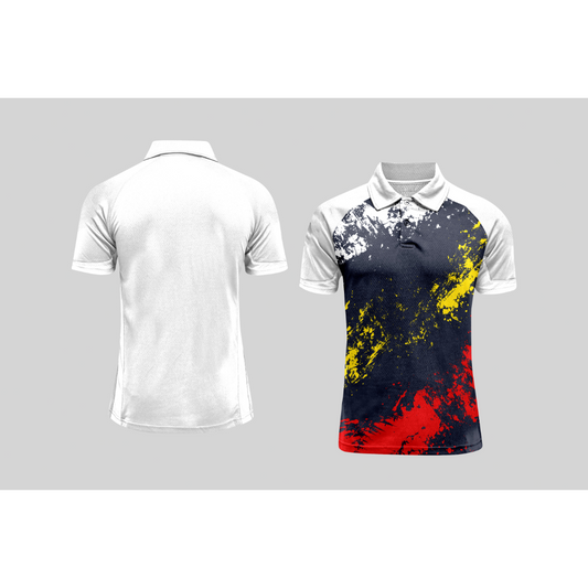 Next Print Cricket Polo Half White Customized Jersey NPCWH00A355