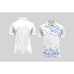 Next Print Cricket Polo Half White Customized Jersey NPCWH00A356