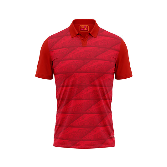 Red Polo Neck Half Sleeve T Shirt Nextprintr387