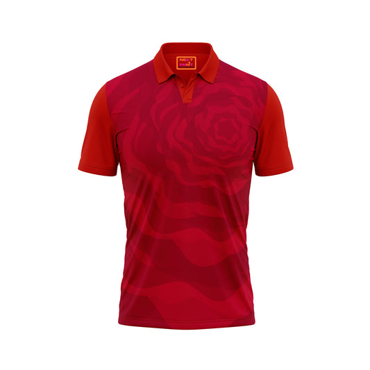 Red Polo Neck Half Sleeve T Shirt NextprintrN157