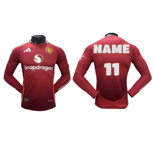 Next Print Manchester United Jersey Home 24 25 Season FULL SLEEVE PLAYER VERSION jersey