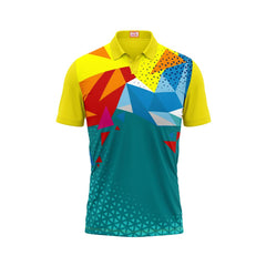 Next Print Customised Polo Neck Yellow Jersey NPTS28