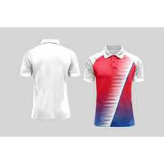 Next Print Cricket Polo Half White Customized Jersey NPCWH00A368