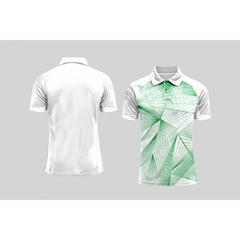 Next Print Cricket Polo Half White Customized Jersey NPCWH00A369