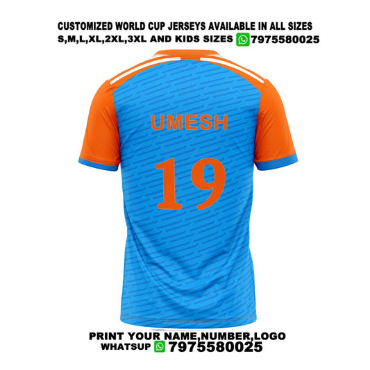 Next Print 2024 Worldcup Umesh Yadav Printed Round Neck Jersey